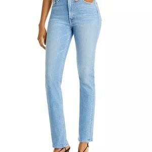 MOTHER Denim High Waist Rider Skimp Straight Leg Jeans in Highlife SOLD OUT